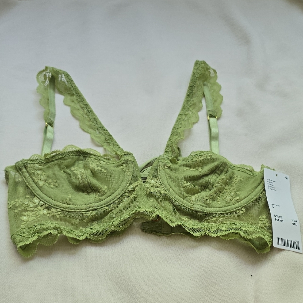 Urban Outfitters Green Lace Bralette